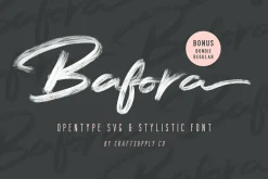 Bafora - SVG Font + Bonus