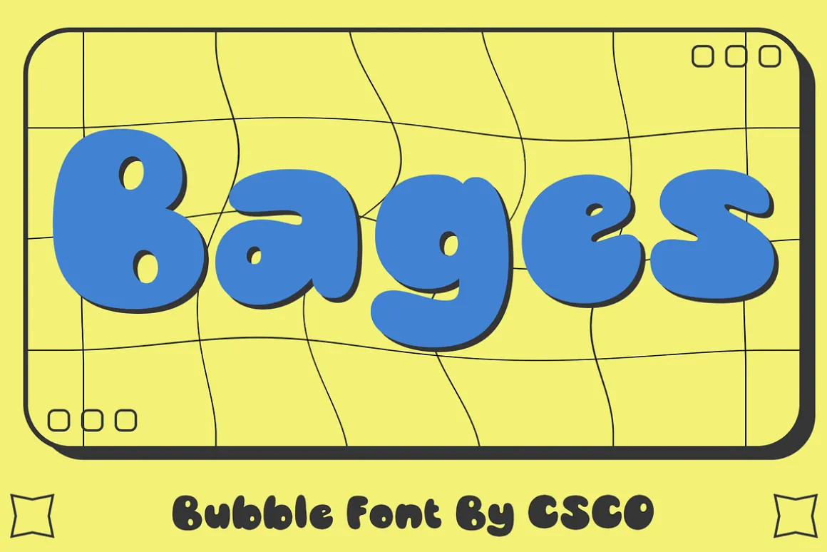 Bages – Bubble Font