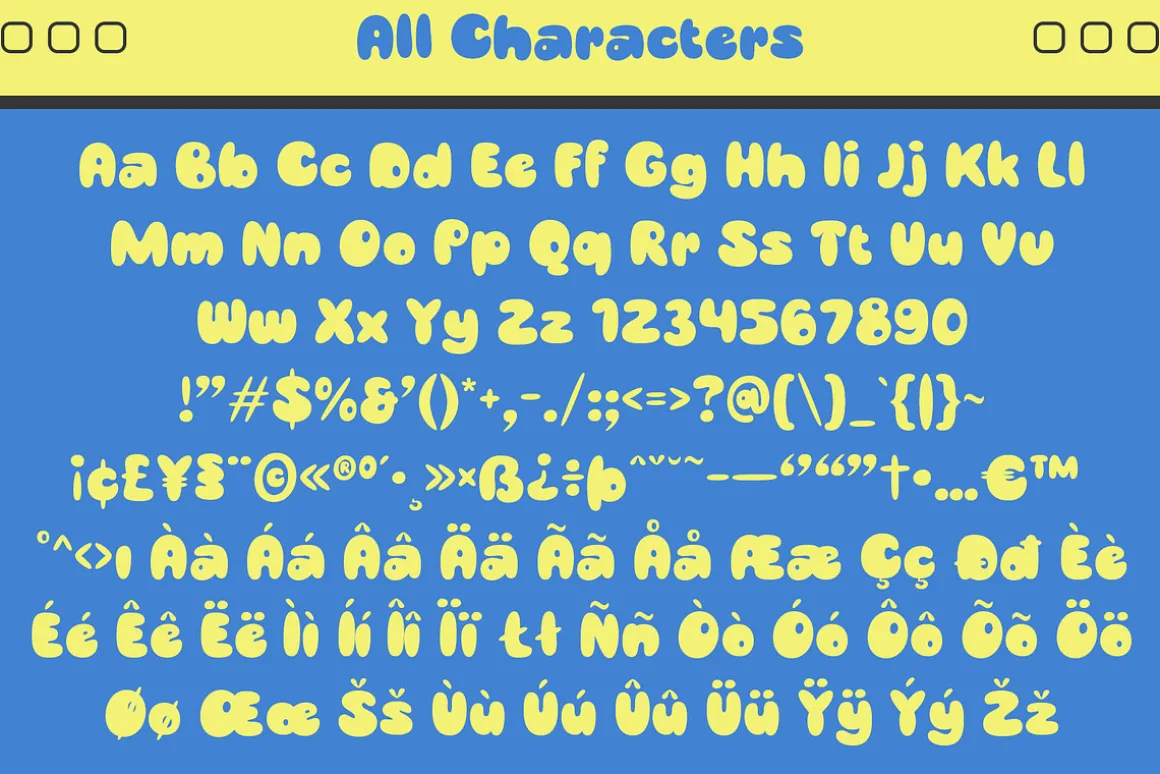 Bages – Bubble Font