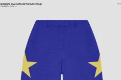 Baggy sweatpants mockup