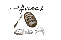 Bakery and bread watercolor
