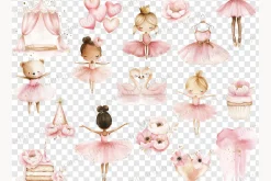 Ballerina Clipart | Baby Girl Party