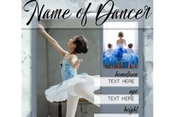Ballet Trading Card Template
