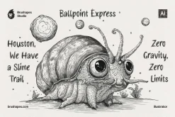 Ballpoint Pen Illustrator Brushes