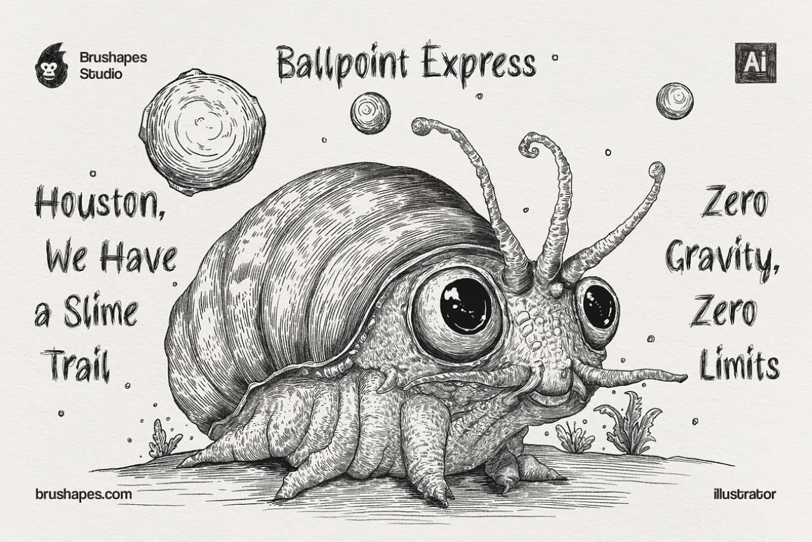 Ballpoint Pen Illustrator Brushes