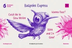 Ballpoint Pen Illustrator Brushes