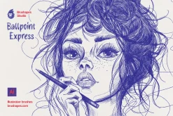 Ballpoint Pen Illustrator Brushes