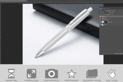 Ballpoint Pen Positioned Diagona PSD