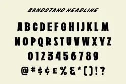 Bandstand Font Set