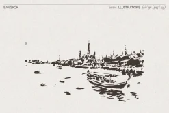Bangkok Cityscape Sketches