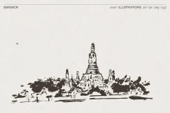 Bangkok Cityscape Sketches