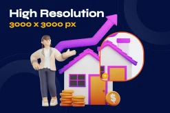 Banking and finance 3D character