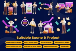 Banking and finance 3D character