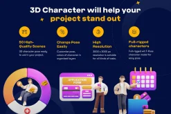 Banking and finance 3D character