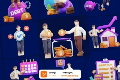 Banking and finance 3D character