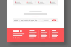 Banking and Finance Wireframe Layout