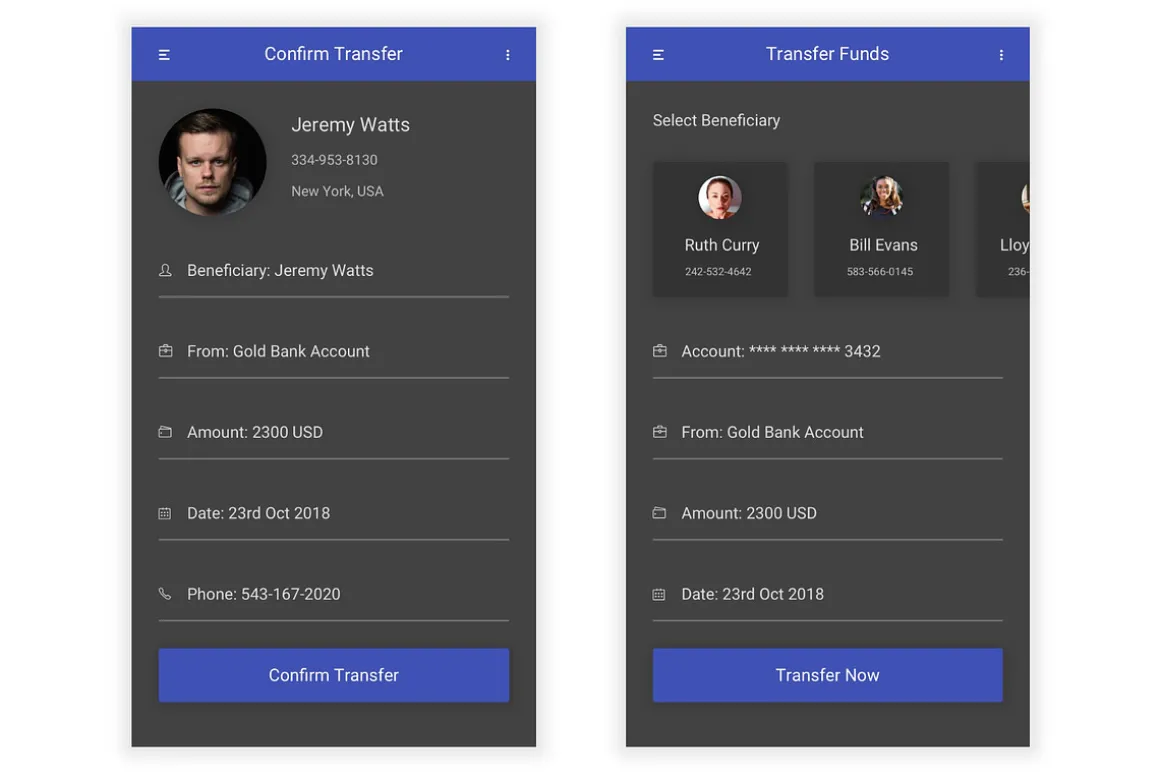 Banking & Finance UI Kit (Sketch)