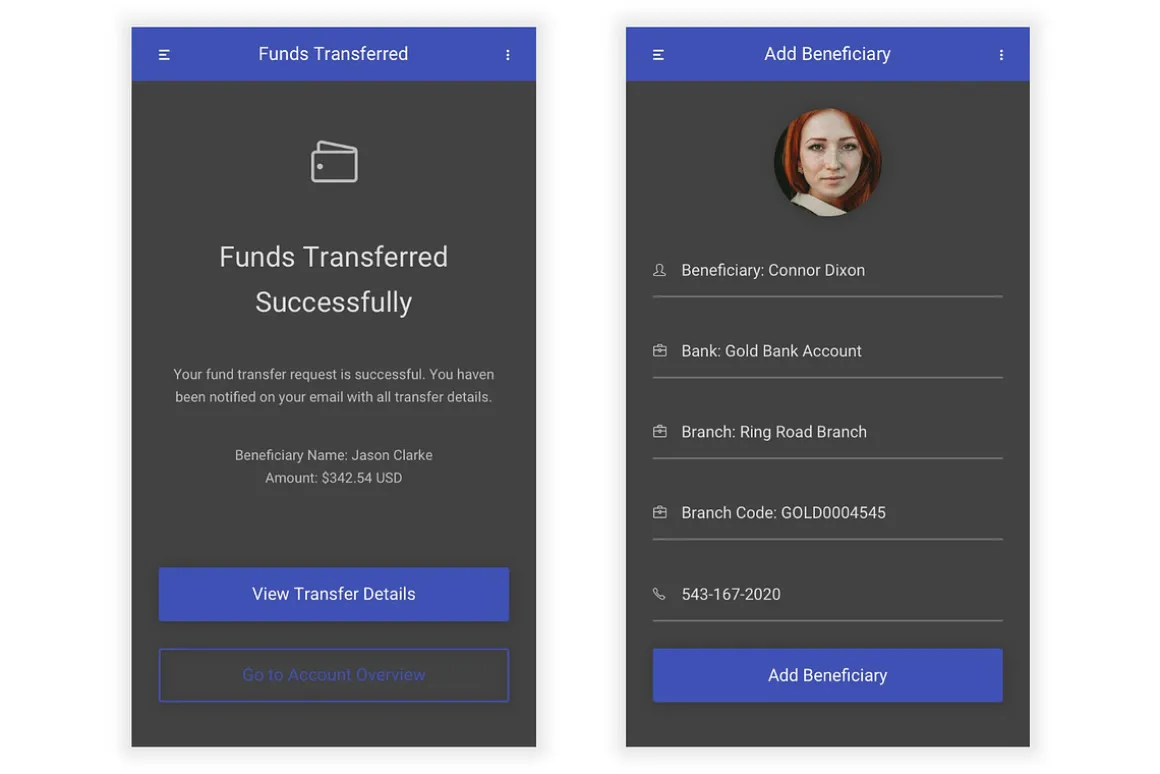 Banking & Finance UI Kit (Sketch)