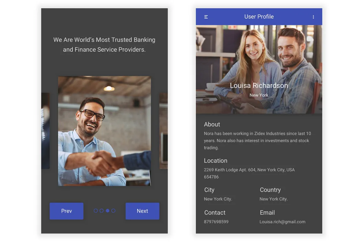 Banking & Finance UI Kit (Sketch)