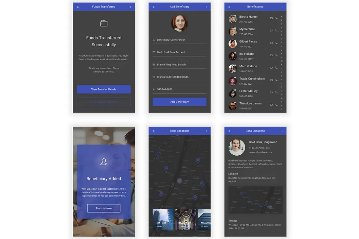 Banking & Finance UI Kit (Sketch)