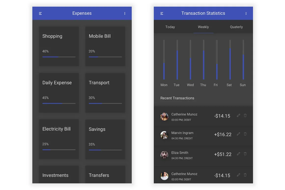 Banking & Finance UI Kit (Sketch)