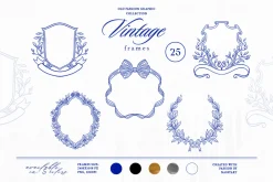 +420 Barbara Vintage Line Art Set