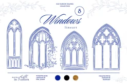 +420 Barbara Vintage Line Art Set
