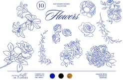+420 Barbara Vintage Line Art Set