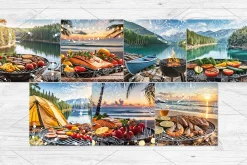 Barbecue Square Coasters