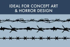 Barbed Wire Brush Set