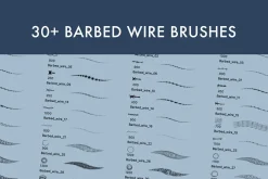 Barbed Wire Brush Set