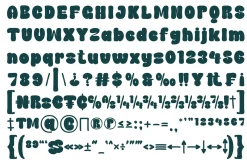 Barble - Bubble Display Font