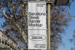 Barcelona Urban Banner Mockup