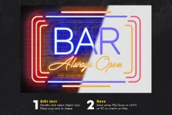 Bar Neon Sign Creator