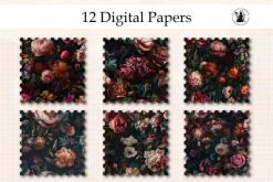 Baroque Flowers Seamless Pattern