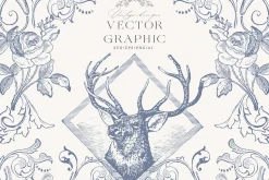 Baroque Vintage Vector Frames Crests