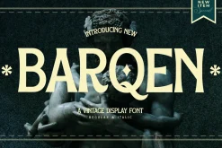 Barqen A Vintage Display Font LS