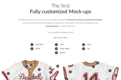 Baseball Jersey 4xMock-ups