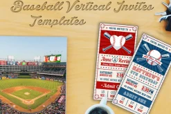 Baseball Ticket Party Invites 3