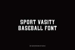 Basebold Sport Varsity Baseball Font