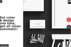 Basic Company Identity Mock-ups Set