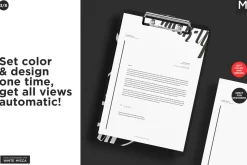 Basic Company Identity Mock-ups Set