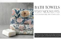 Bath Towels Mockups