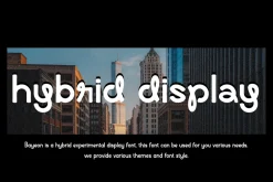 Bayeon - Hybrid Display Font