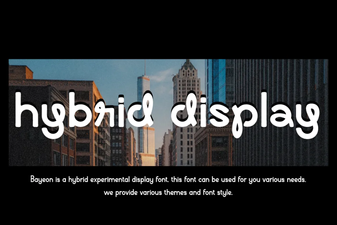 Bayeon - Hybrid Display Font