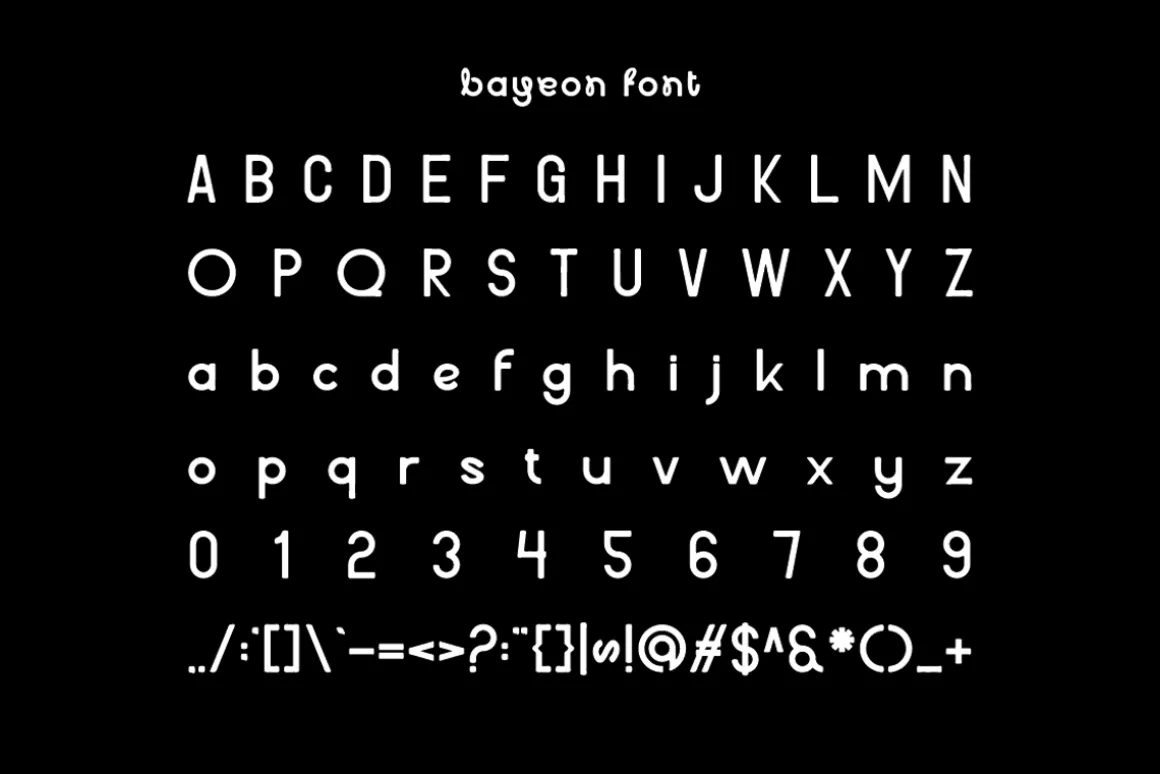 Bayeon - Hybrid Display Font