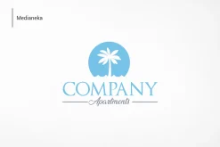 Beach resort logo design