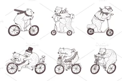 Bears on Bikes