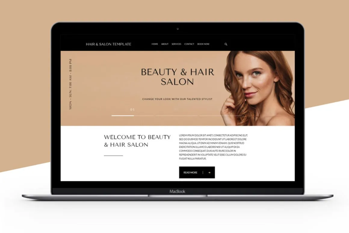 Beauty & Hair Salon Squarespace 7.1