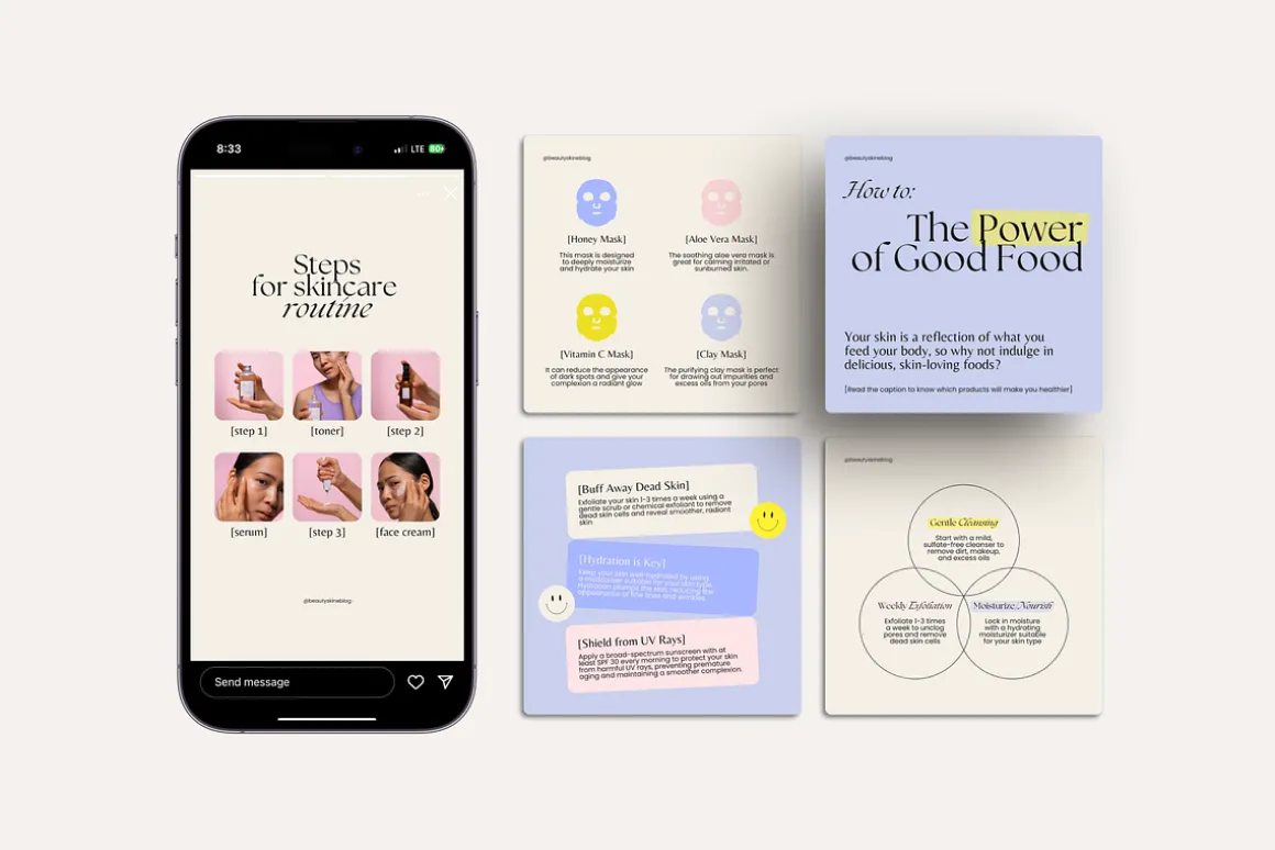 Beauty Instagram Templates – Canva